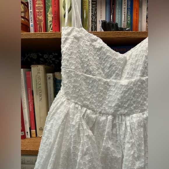 NWT Cecilie Bahnsen Heather pleated broderie midi dress - Picture 4 of 9